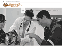 Tablet Screenshot of franklinvilleanimalhospital.com